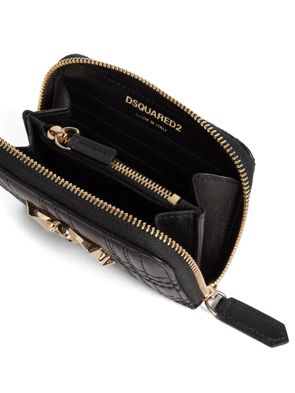 Affordable DSQUARED2 logo-plaque leather wallet Women