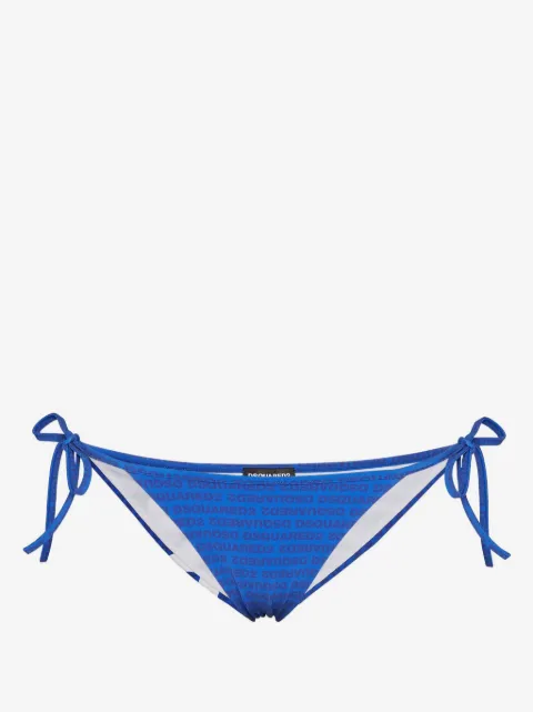 DSQUARED2 bragas de bikini con logo estampado