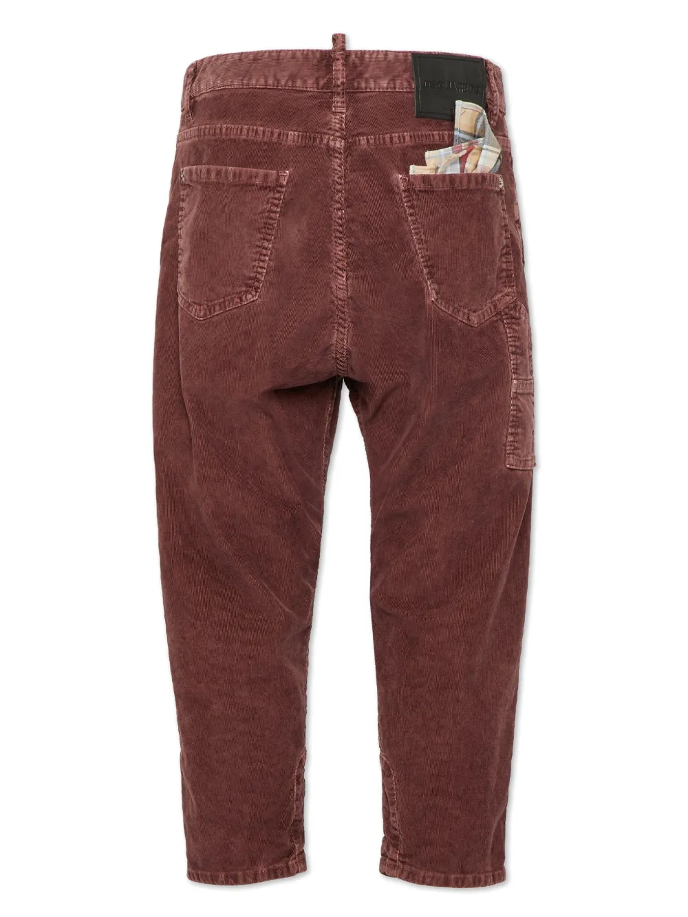 DSQUARED2 Ribfluwelen broek - Rood