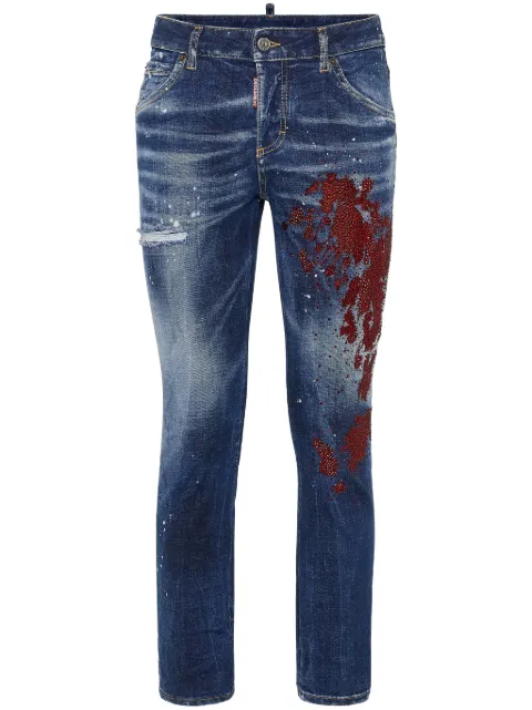 DSQUARED2 bleached-effect skinny jeans