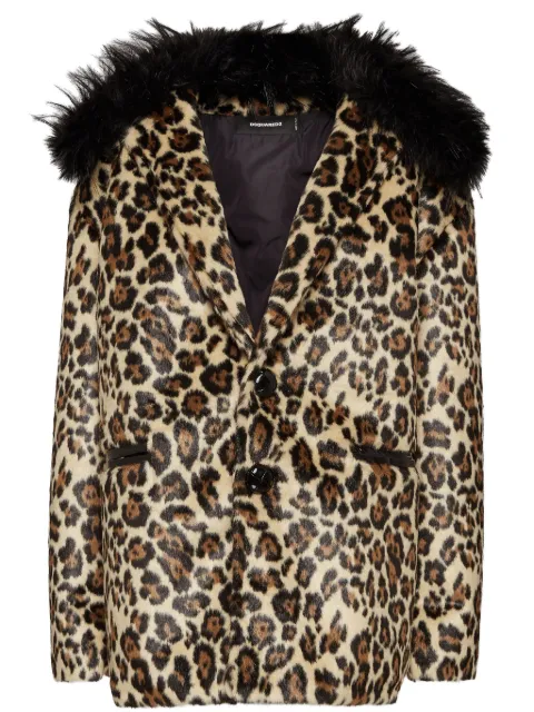 DSQUARED2 animal print blazer 