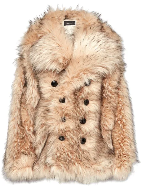 DSQUARED2 Casaco de pelos com abotoamento duplo