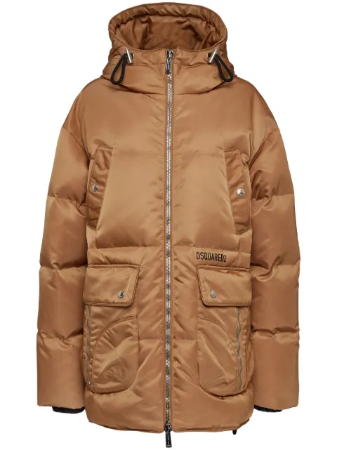 DSQUARED2 Casaco matelassê com capuz