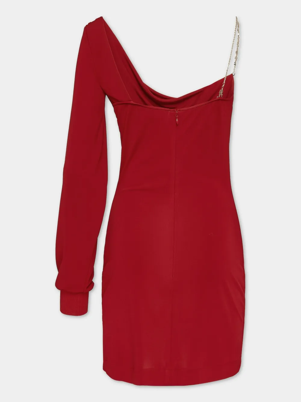 DSQUARED2 Asymmetrische mini-jurk Rood