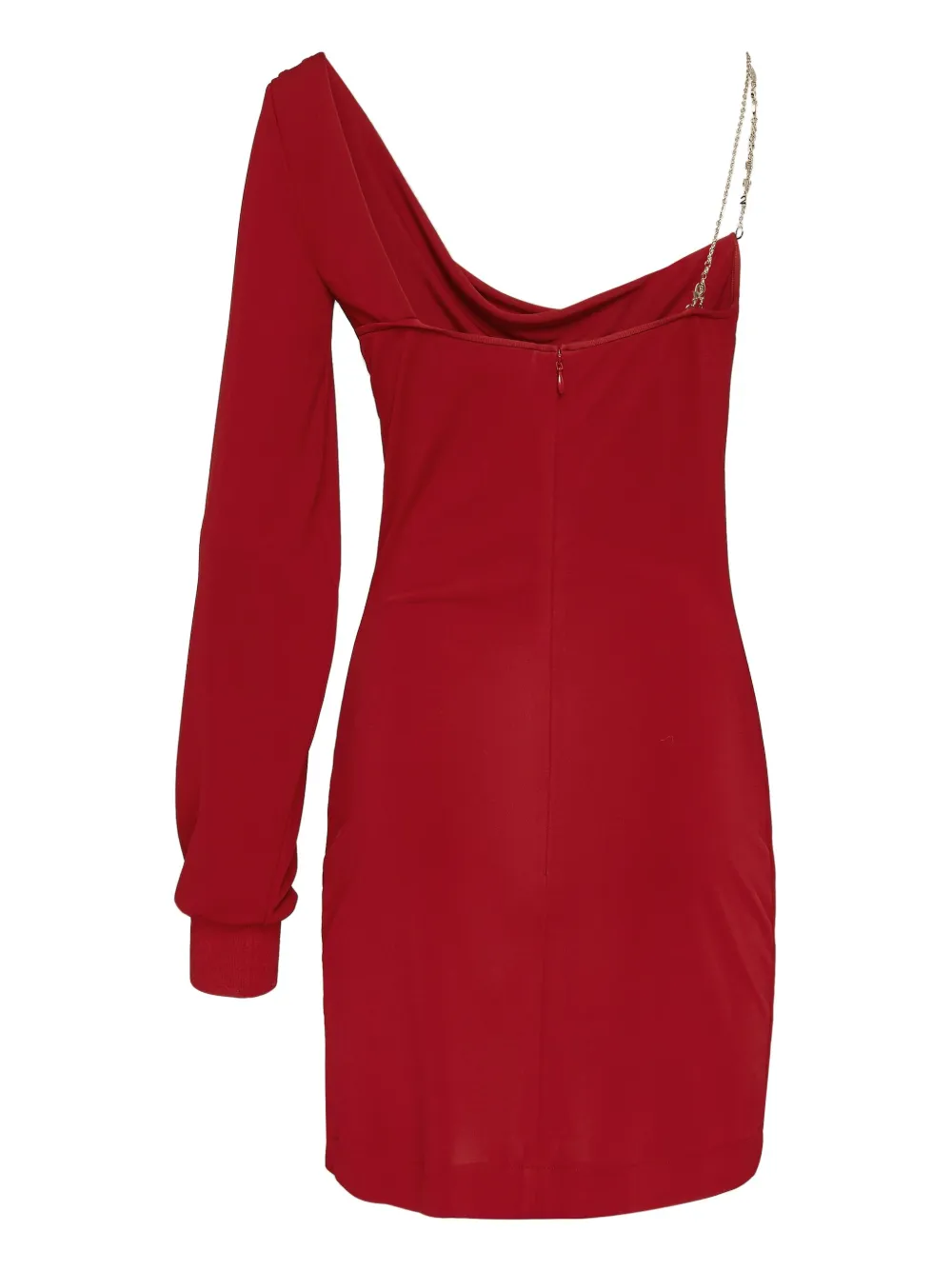 DSQUARED2 one-sleeve mini dress - Rood