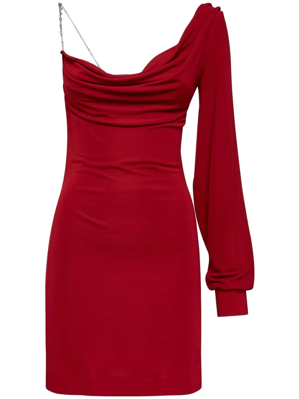 DSQUARED2 Asymmetrische mini-jurk Rood