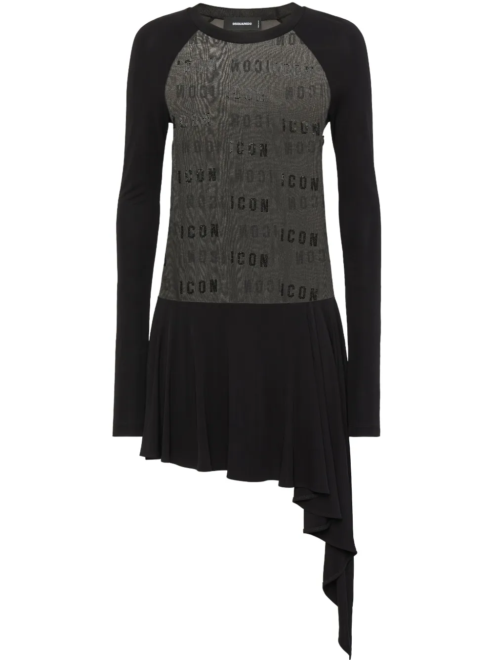 DSQUARED2 Mini-jurk met monogram Zwart