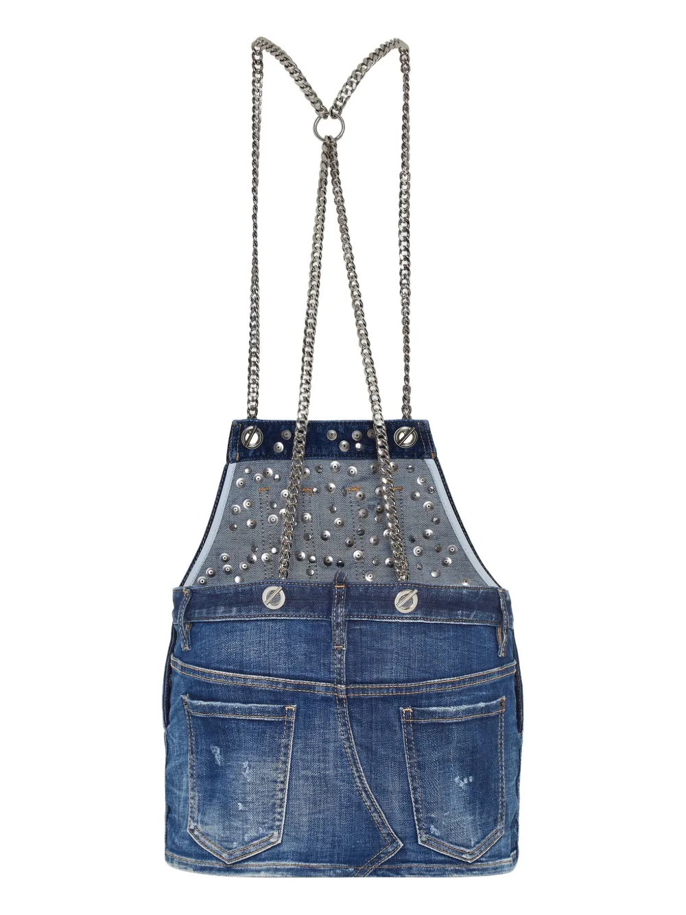 DSQUARED2 denim mini dress - Blauw