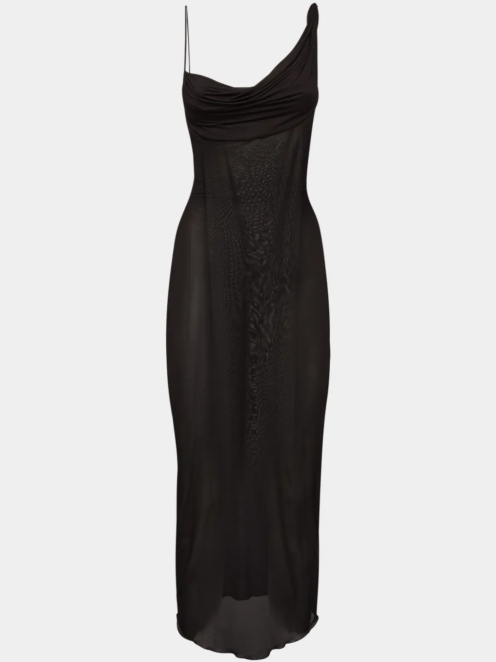 Shop Dsquared2 See-through Dress In Black