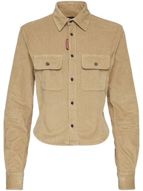 DSQUARED2 chemise en velours côtelé
