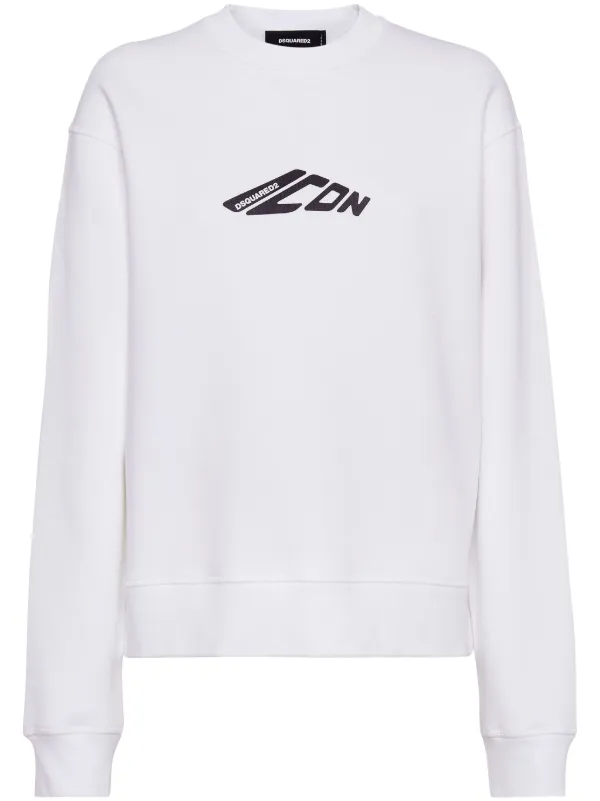 価格は安く | スウェットシャツ Icon DSQUARED2 ホワイト JP FARFETCH | トップス