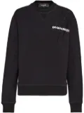 DSQUARED2 D2 Goth Cool cotton sweatshirt - Black