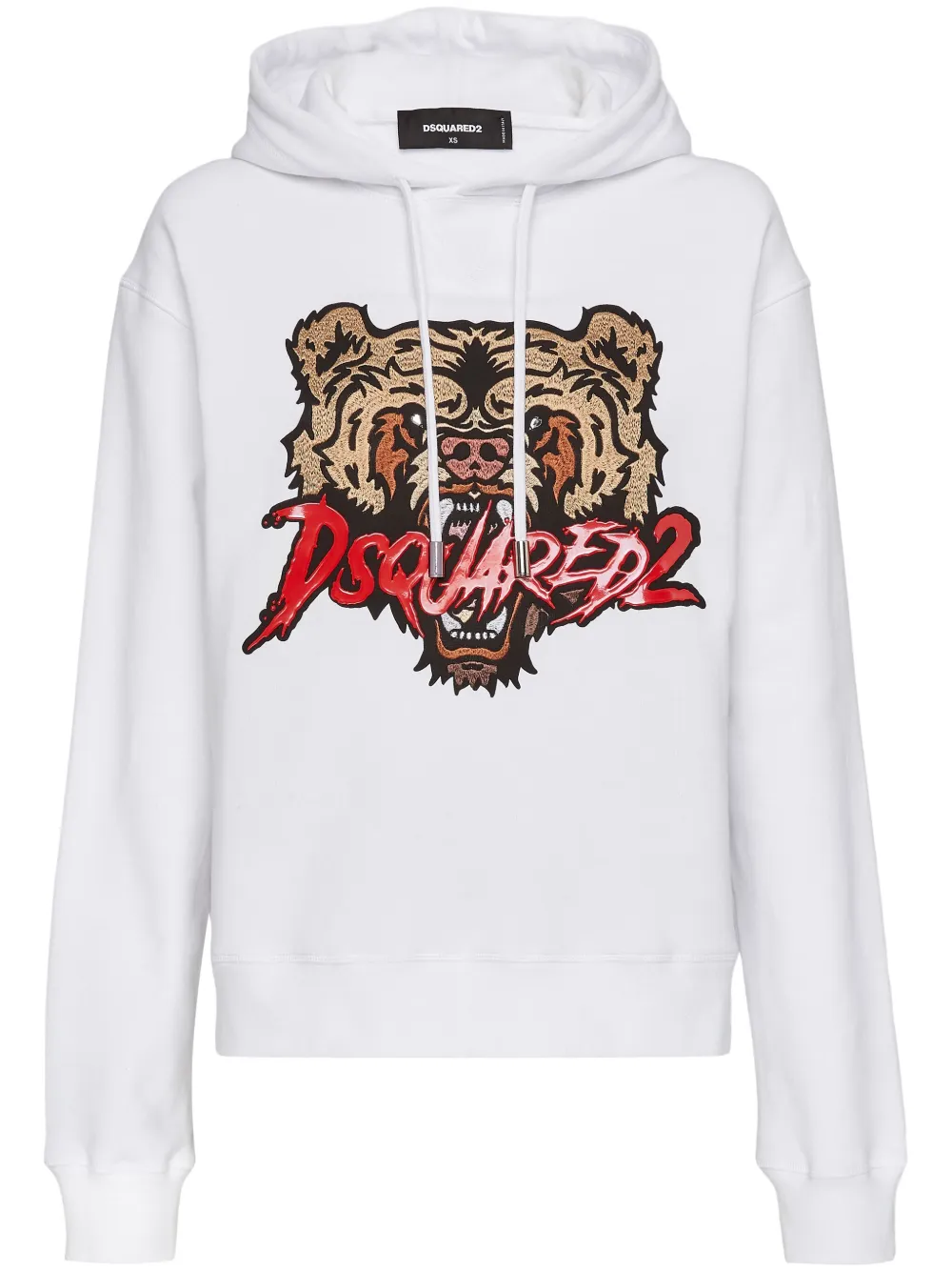 DSQUARED2 Hoodie met logoprint Wit