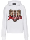 DSQUARED2 Bear hoodie - White