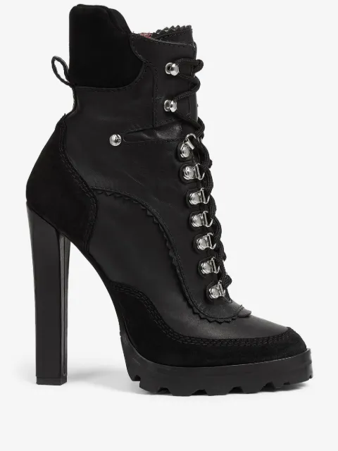 DSQUARED2 ラウンドトゥ レザーブーツ