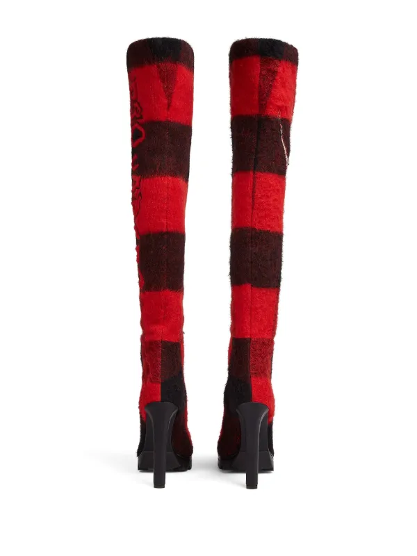 DSQUARED2 ロゴ ブーツ | レッド | FARFETCH JP