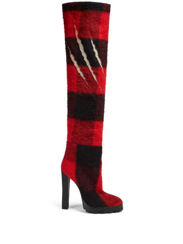 DSQUARED2 ロゴ ブーツ | レッド | FARFETCH JP