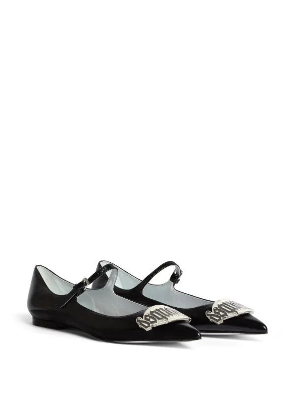 DSQUARED2 Gothic レザーフラットシューズ | ブラック | FARFETCH JP DSQUARED2 Gothic レザーフラットシューズ | ブラック | FARFETCH JP