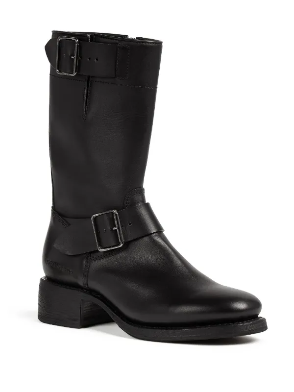 DSQUARED2 レザーブーツ アンクルブーツ ビブラムソール DSQUARED2 レザーブーツ | ブラック | FARFETCH JP