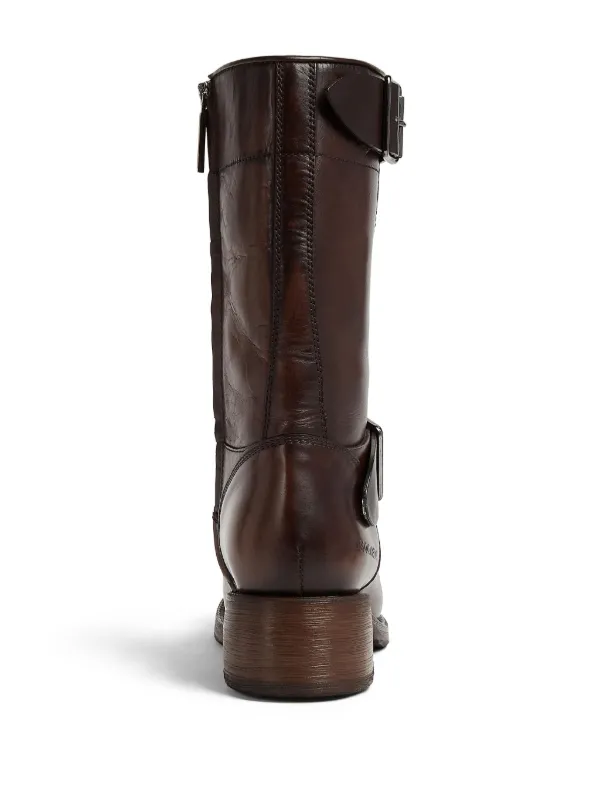 DSQUARED2 レザーブーツ | ブラウン | FARFETCH JP