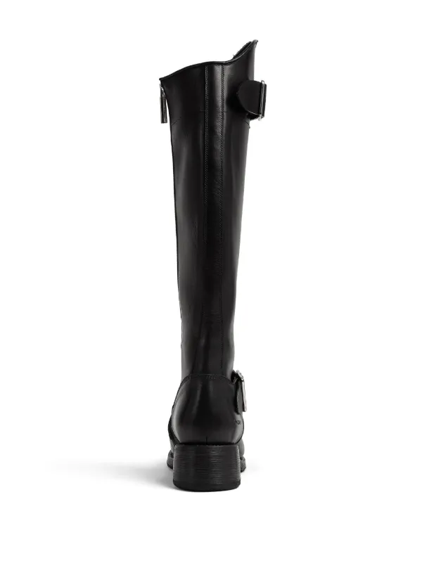 Dsquared2☆レザーブーツ Dsquared2 ディースクエアード ジップ レザーブーツ - FARFETCH