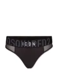 DSQUARED2 Icon mesh-panel thong - Black