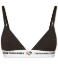 DSQUARED2 Canadian Lodge triangle-cup bra - Black