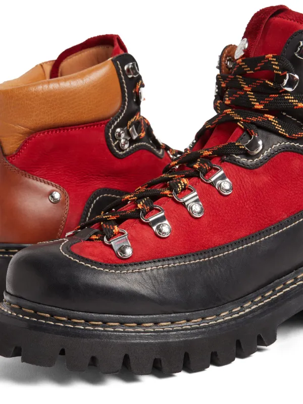 DSQUARED2 Canadian Hiking Ankle Boots | Red | FARFETCH