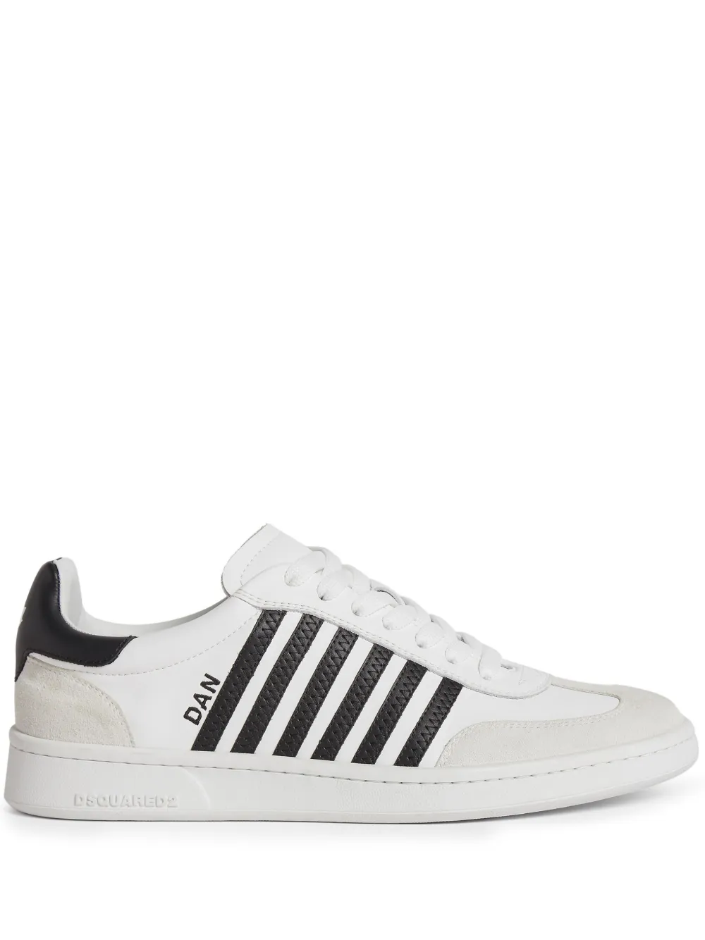 Shop Dsquared2 Boxer Sneakers In White