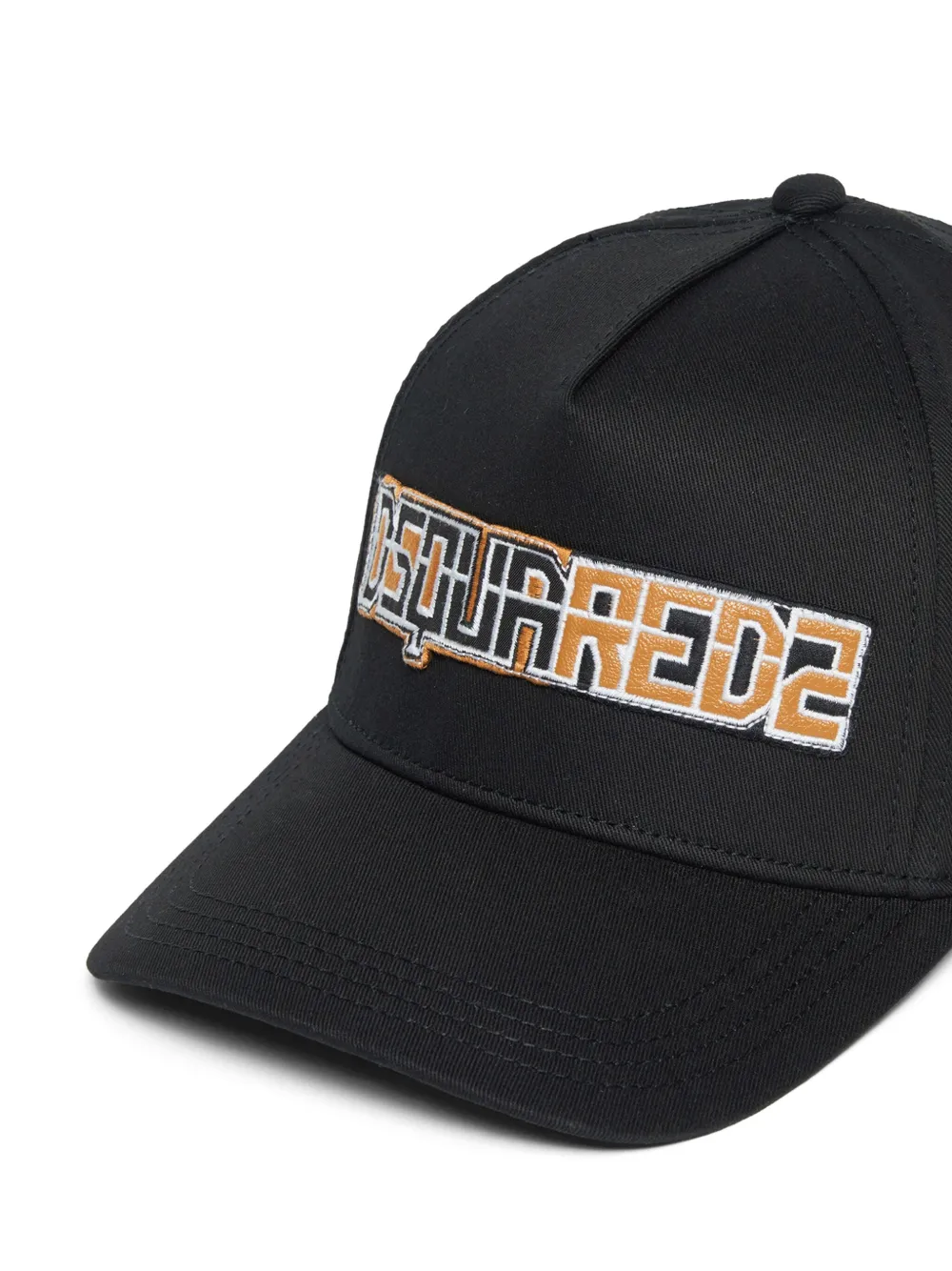 DSQUARED2 KIDS Honkbalpet met geborduurd logo Zwart