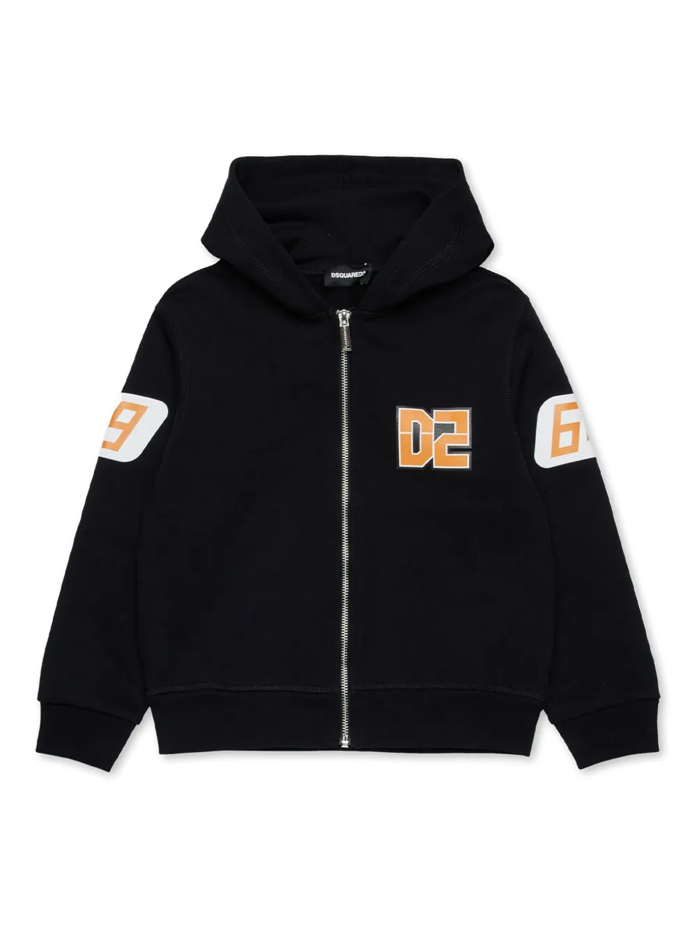 DSQUARED2 KIDS Hoodie met rits Zwart