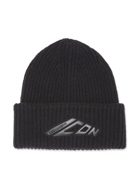DSQUARED2 Icon ribbed-knit beanie