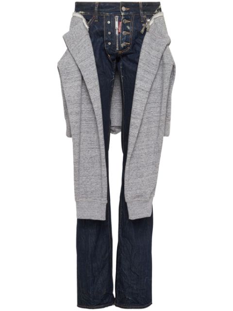 DSQUARED2 layered cotton denim jeans Men