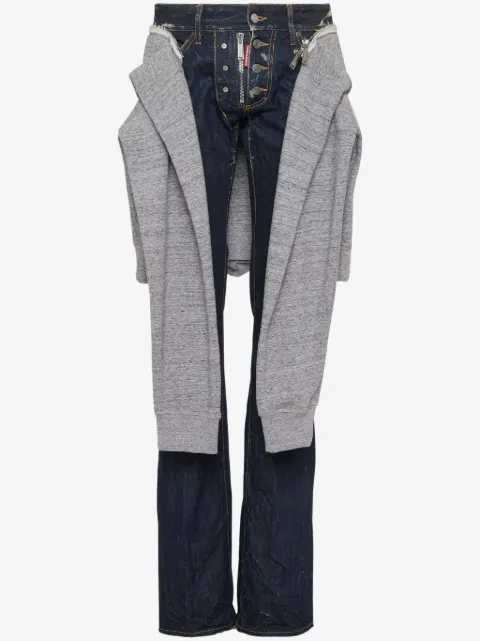 DSQUARED2 jeans de mezclilla a capas