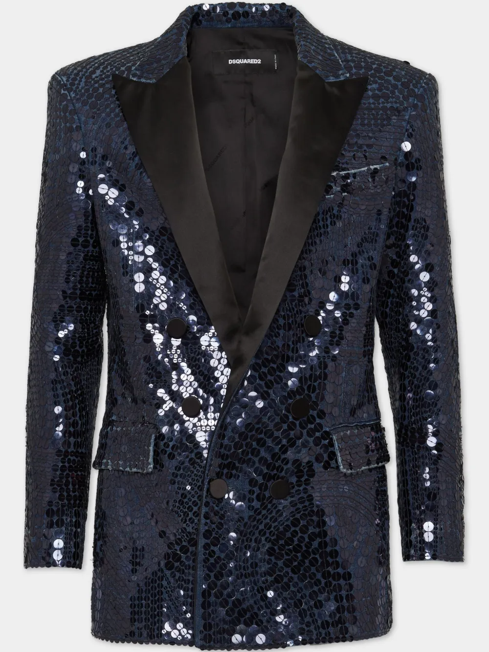 Dsquared2 Sequinned Blazer In Blue