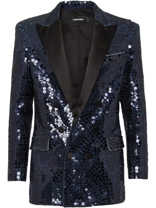 DSQUARED2 blazer à sequins - Bleu - DSQUARED2 - Modalova