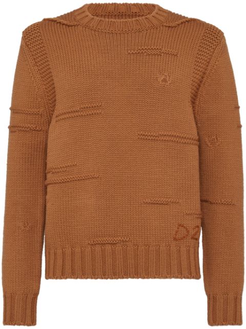 DSQUARED2 embroidered-logo cotton jumper Men