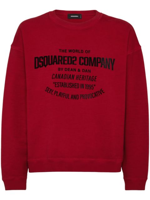 DSQUARED2 logo-print cotton sweatshirt Men