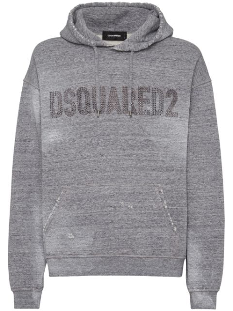 DSQUARED2 logo-embellished hoodie Men