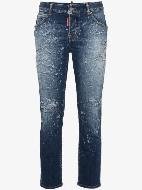 DSQUARED2 distressed slim-leg jeans