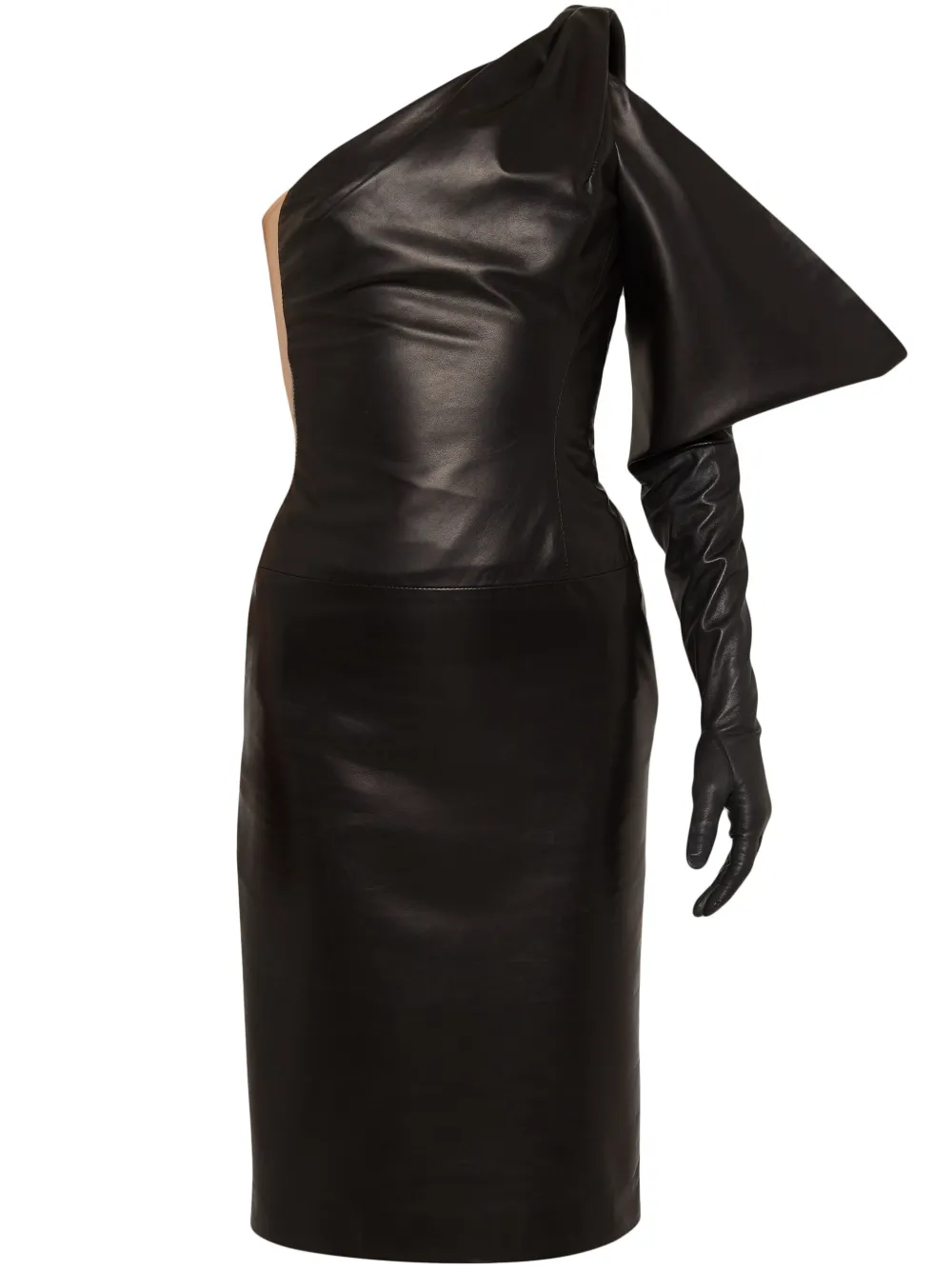 DSQUARED2 Asymmetrische midi-jurk Zwart