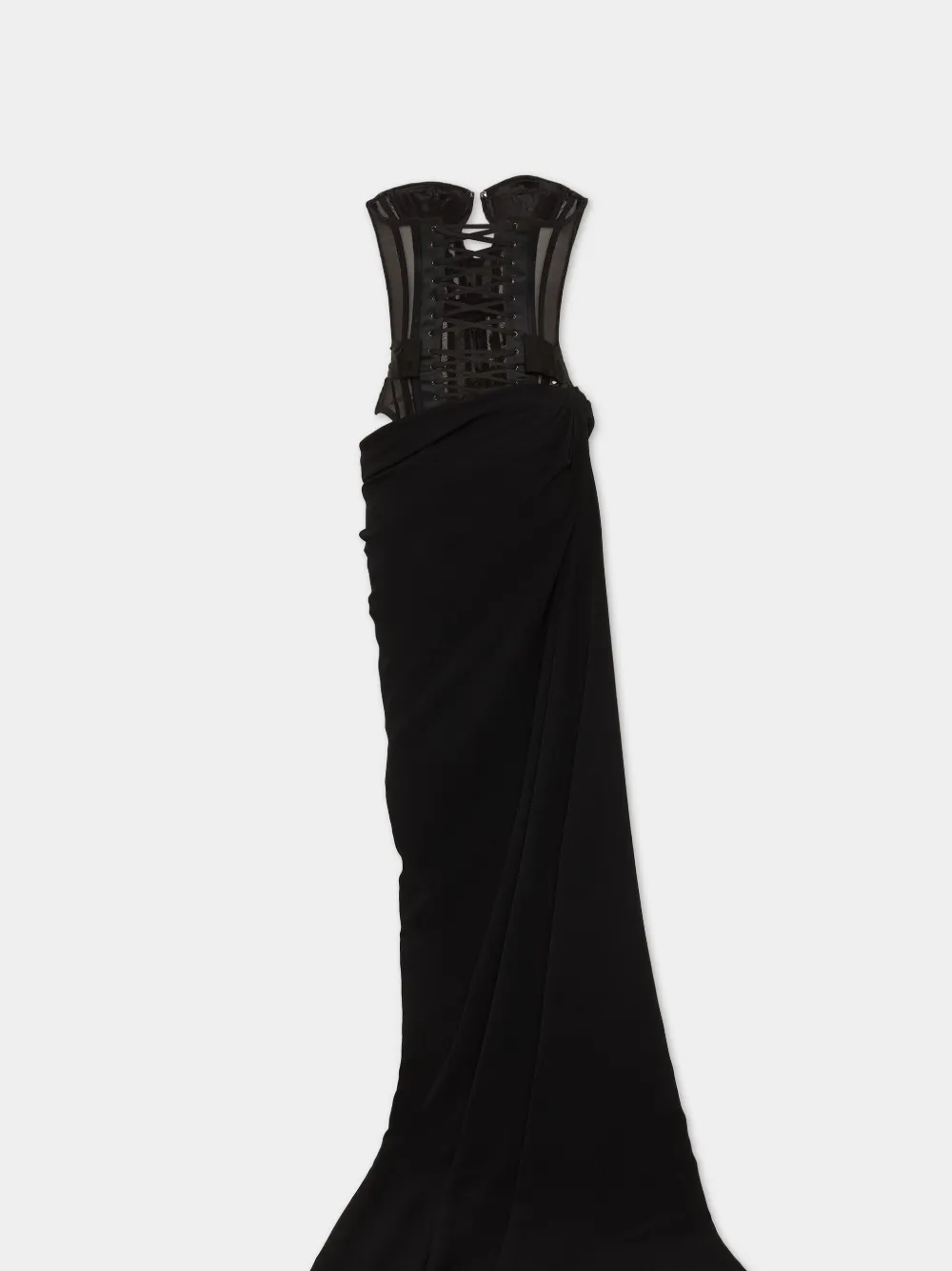 DSQUARED2 bustier maxi dress - Zwart