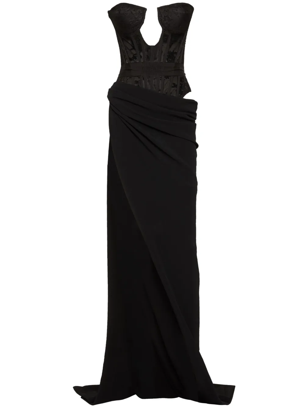 DSQUARED2 Bustier maxi-jurk Zwart