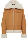 DSQUARED2 Easy faux-shearling jacket - Neutrals