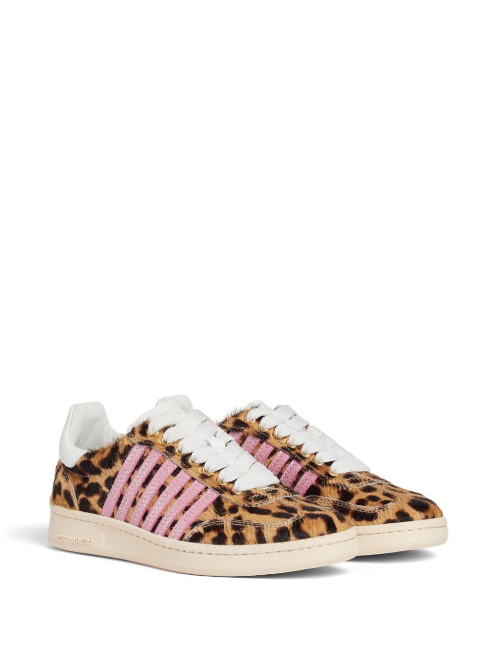 DSQUARED2 Leren sneakers - Bruin