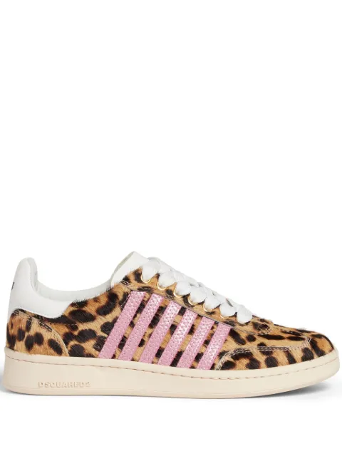DSQUARED2 tenis con estampado de leopardo