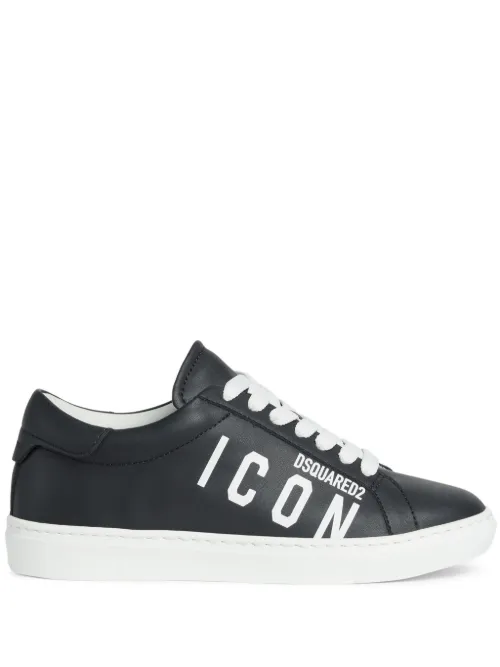 Baskets en cuir à logo Icon - DSQUARED2 - Modalova
