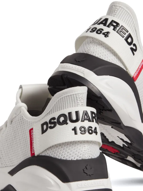 D squared2★アイコンロゴストラップ スニーカー★送関込 DSQUARED2 ロゴストラップ スニーカー | ホワイト | FARFETCH JP