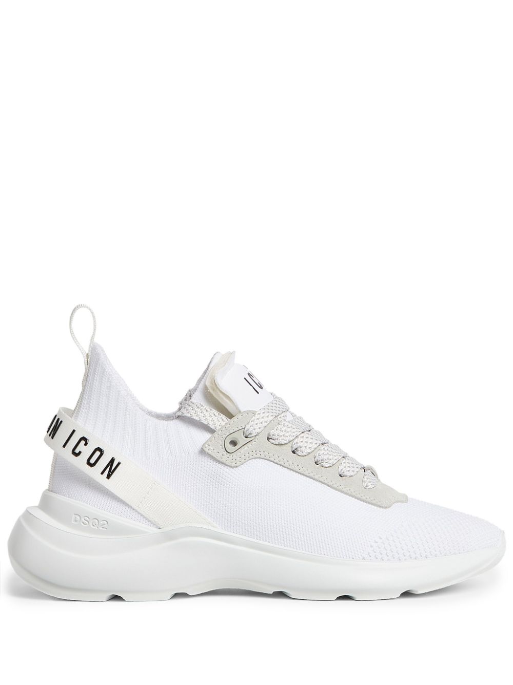 Shop Dsquared2 Icon-strap Low-top Sneakers In White