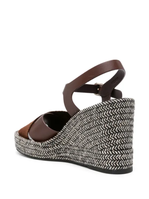 Chloé logo-strap wedge espadrilles CHC24U01YKR25L - 2